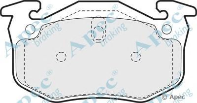 APEC BRAKING pad891 -  Комплект тормозных колодок, дисковый тормоз
